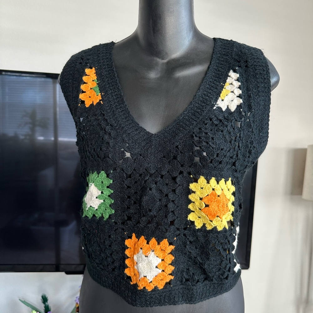 Crochet Knit Top